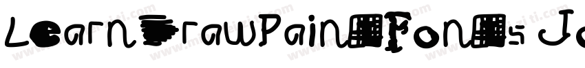 LearnDrawPaintFonts Jokerman字体转换